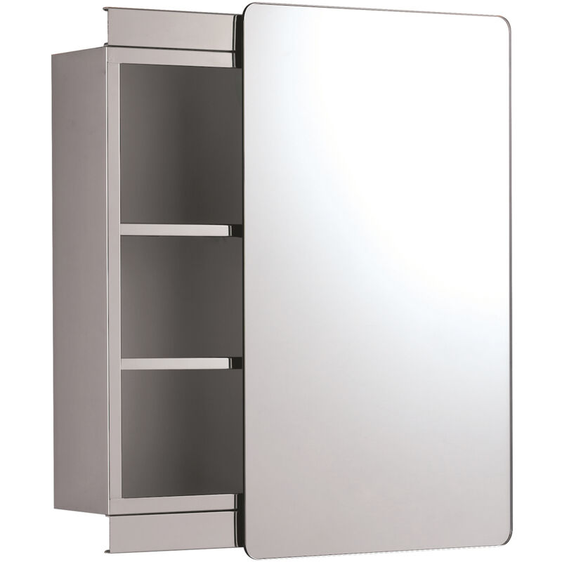 foto del prodotto gedy kora specchio contenitore 1 anta 46x66 codice prod 0000ko071300000