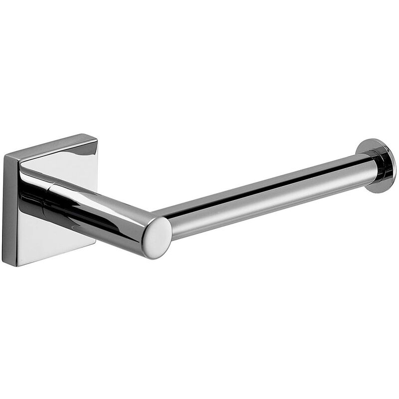 foto del prodotto gedy manila porta rotolo carta igienica, colore cromo, componenti realizzati in acciaio inox 304, cromall e vetro satinato, garanzia 15 anni, misure