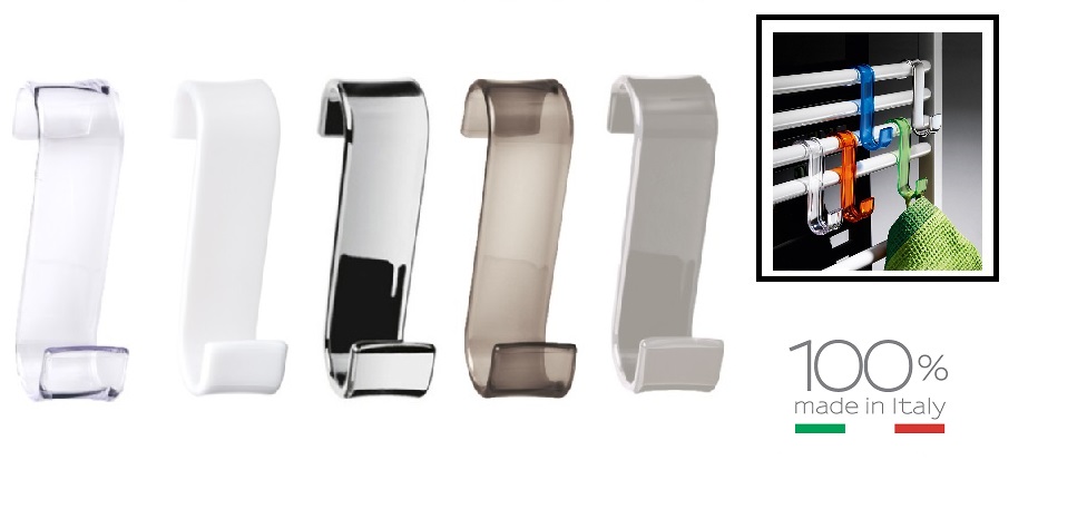 foto del prodotto gedy merlino gancio tortora chiaro x termoarredo art.2025