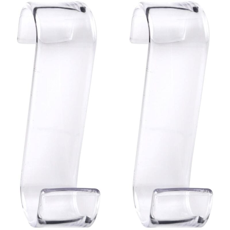 foto del prodotto gedy merlino set da 2 appendiabiti, finitura trasparente, serie realizzata in resine termoplastiche