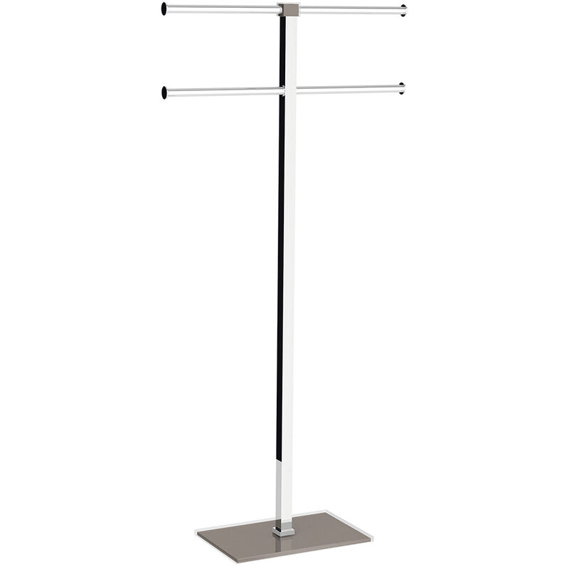 foto del prodotto gedy piantana portasalviette linea raimbow a 4 bracci colore tortora