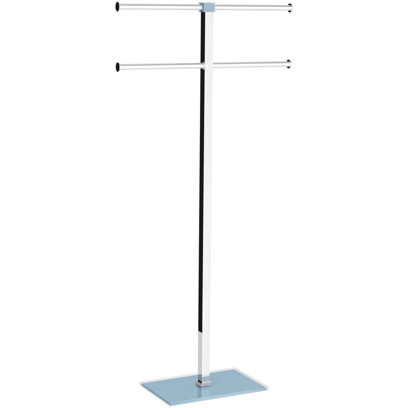 foto del prodotto gedy piantana portasciugamani acciaio inox e resine termoplastiche serie rainbow ra31 celeste