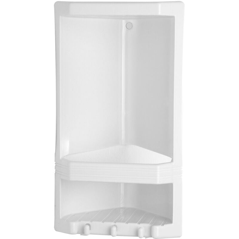 foto del prodotto gedy porta sapone angolare doccia grande junior bianco a vite 38x22x14