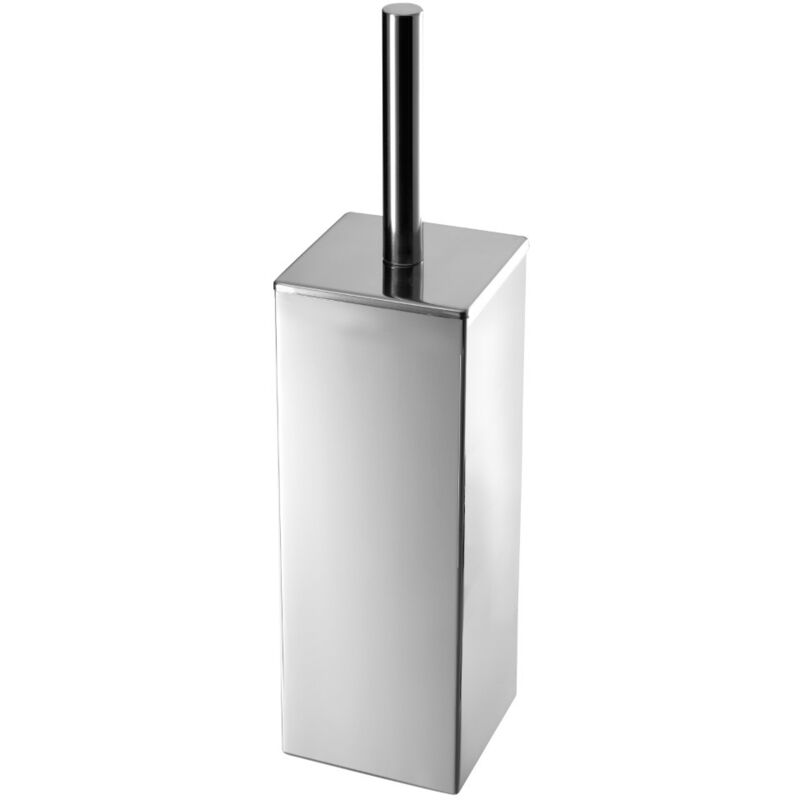 foto del prodotto gedy porta scopino da terra cromato bagno nemesia acciaio inox 9x9x38 cm