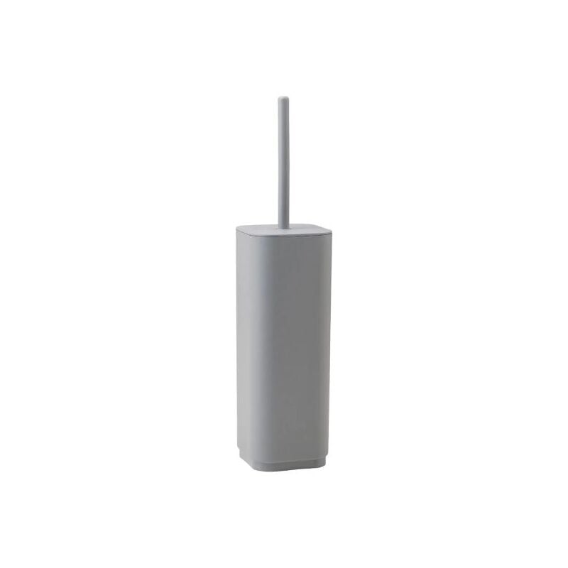 foto del prodotto gedy porta scopino wc da appoggio in resine termoplastiche riciclate modello ekopla dim. cm lxpxh 9x9x38,8 grigio