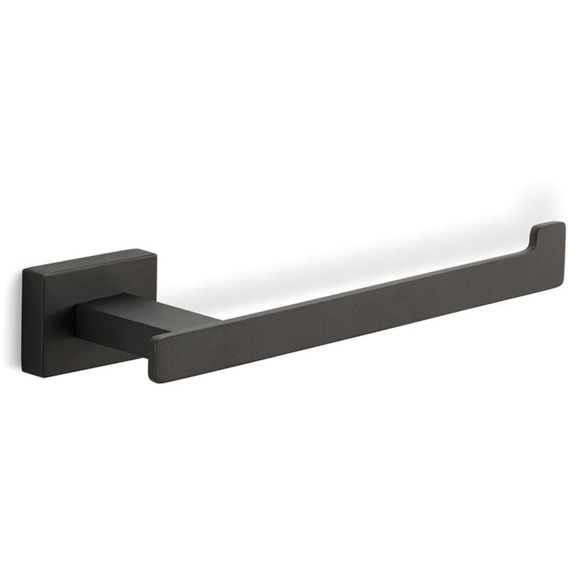 foto del prodotto gedy portarotolo da muro in acciaio inox e cromall 4424 serie atena nero opaco