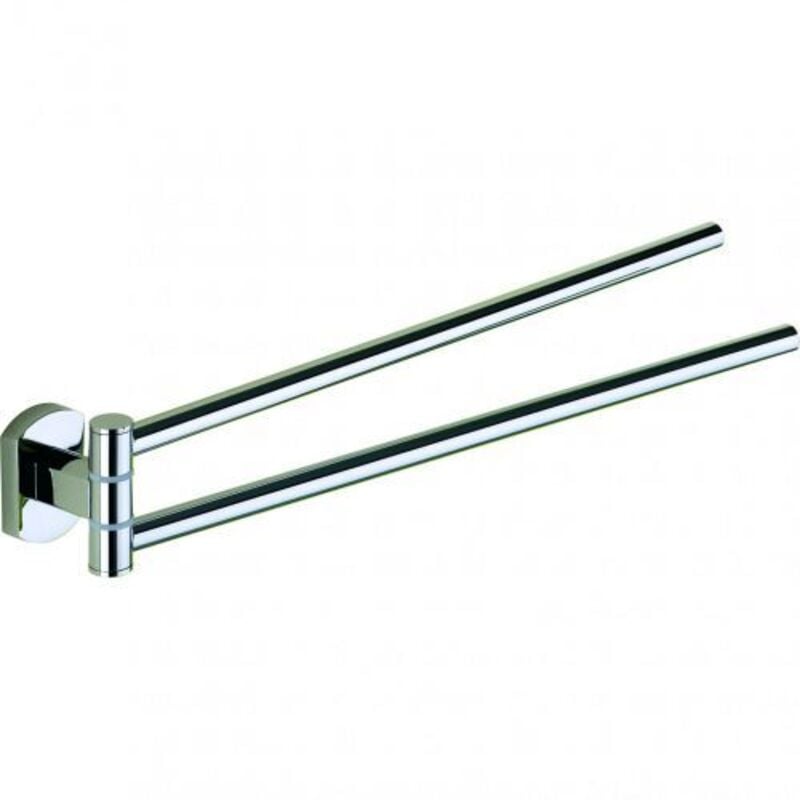 foto del prodotto gedy - portasalviette a snodo da muro in acciaio inox e cromall ep23 serie edera plus cromato