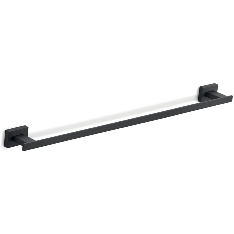 foto del prodotto gedy portasalviette cm 60 da muro in acciaio inox e cromall 4421 60 serie atena nero opaco
