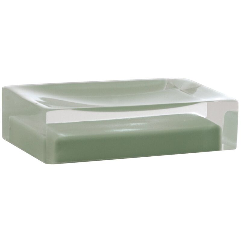 foto del prodotto gedy portasapone d appoggio in resina ra11 serie rainbow verde menta