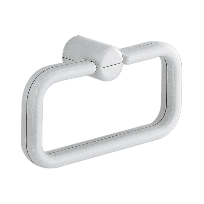 foto del prodotto gedy portasciugamani bianco anello cromato portasalviette per asciugamani