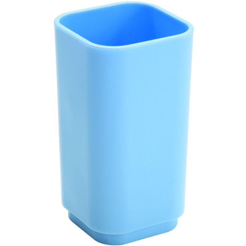 foto del prodotto gedy portaspazzolini d appoggio in plastica riciclata 6398 serie seventy celeste