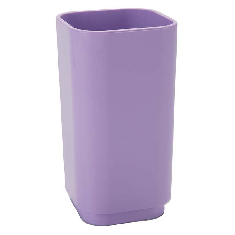 foto del prodotto gedy portaspazzolini d appoggio in plastica riciclata 6398 serie seventy lilla