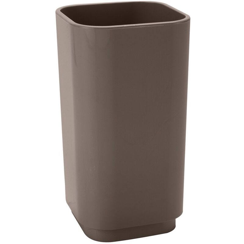 foto del prodotto gedy portaspazzolini d appoggio in plastica riciclata 6398 serie seventy tortora