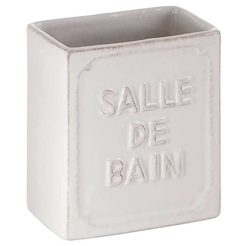 foto del prodotto gedy portaspazzolini vivienne bianco