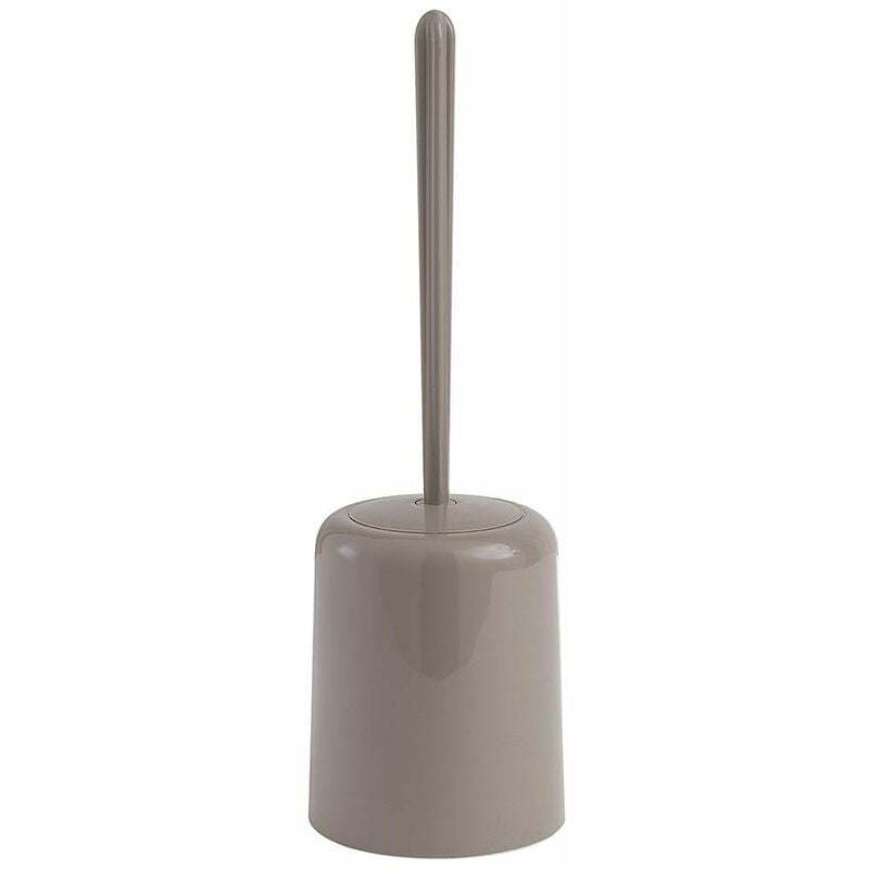 foto del prodotto gedy scopino per bagno wc con portascopino da terra in resina tortora 33 cm 8034 junior