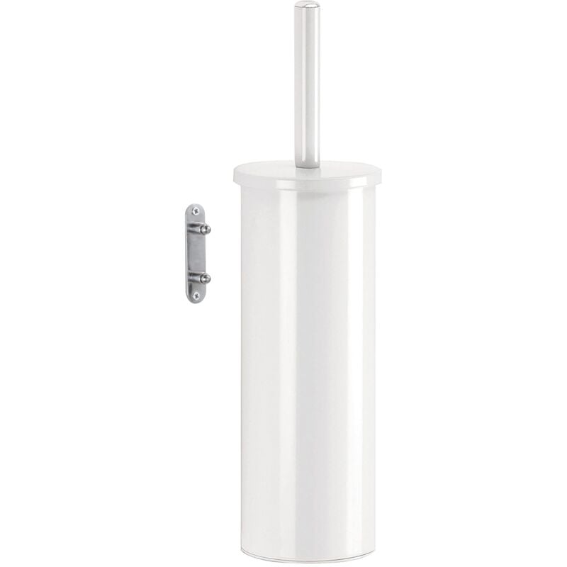 foto del prodotto gedy taipei scopino wc da muro in acciaio inox, colore bianco, dimensioni 37,7 x 9,1 x 10 cm e peso 0,394 kg