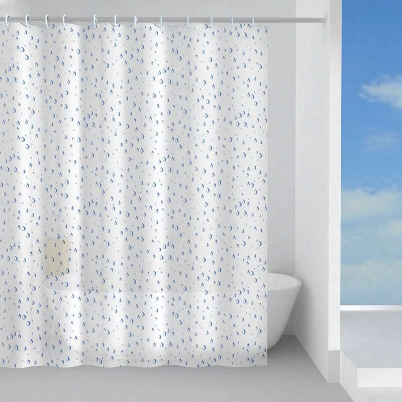 foto del prodotto gedy tenda doccia in peva 180x200 cm rugiada
