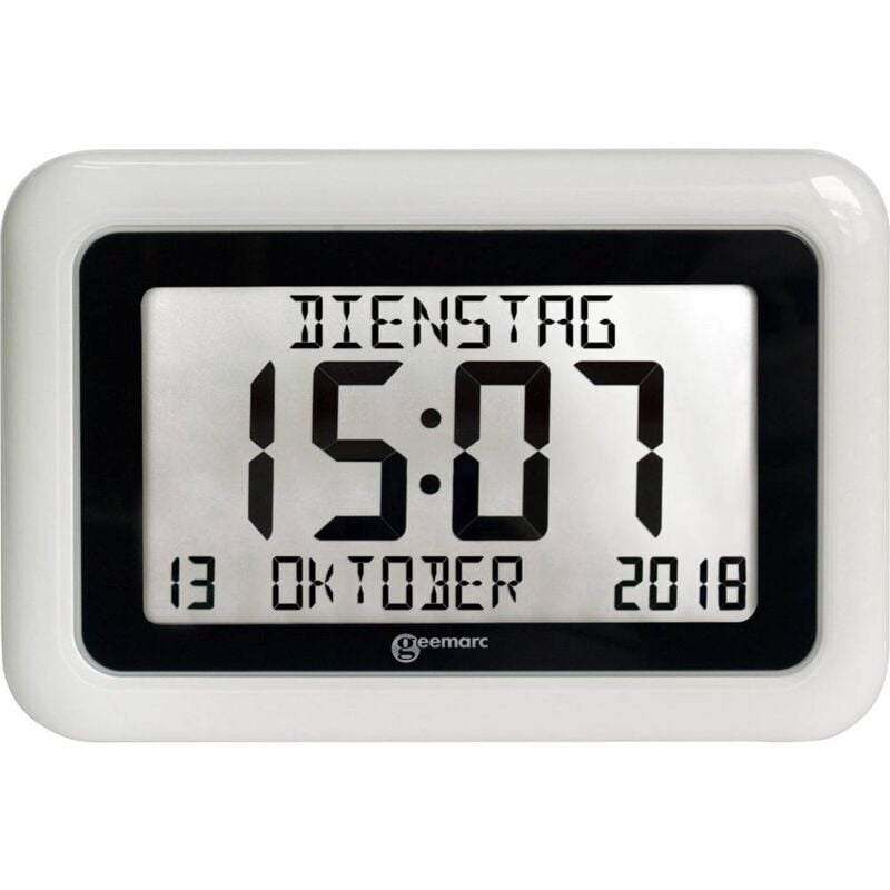 foto del prodotto geemarc 1558322 quarzo orologio radiocontrollato bianco