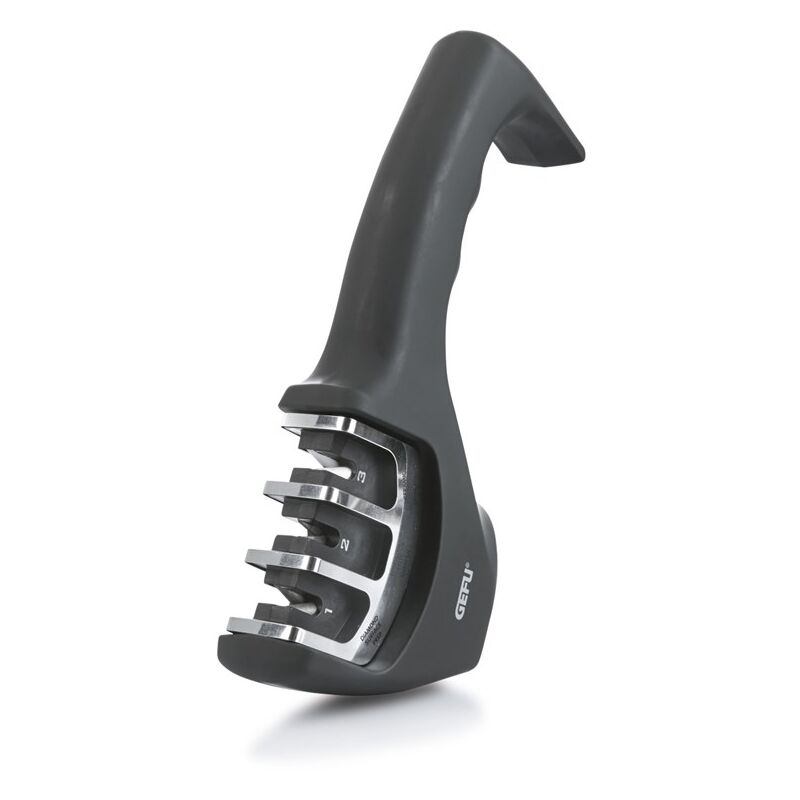 foto del prodotto gefu colt affilatore de coltelli de dischi nero, acciaio inox