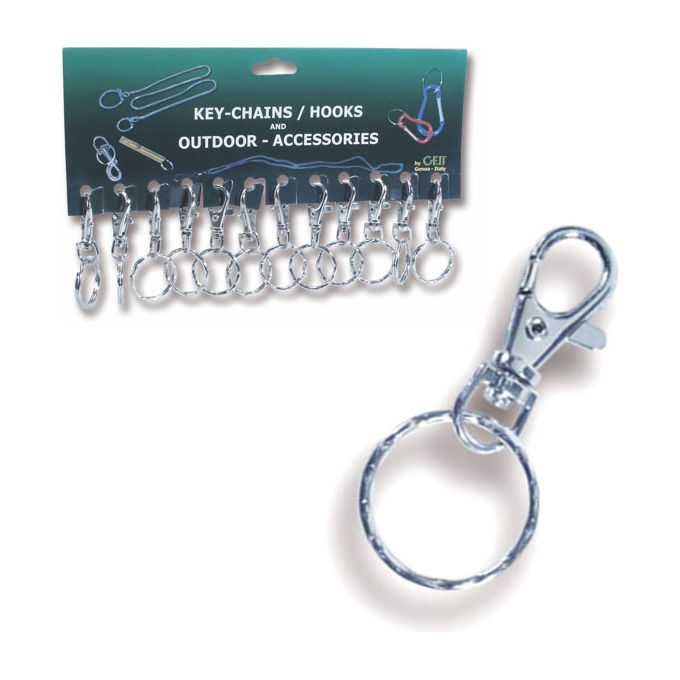 foto del prodotto geit portachiavi anello moschettone mini pz 12 geit