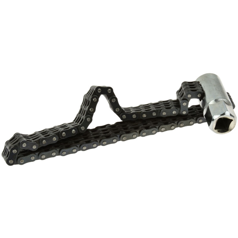 foto del prodotto geko chiave a catena per filtro olio in acciaio reversibile g02554