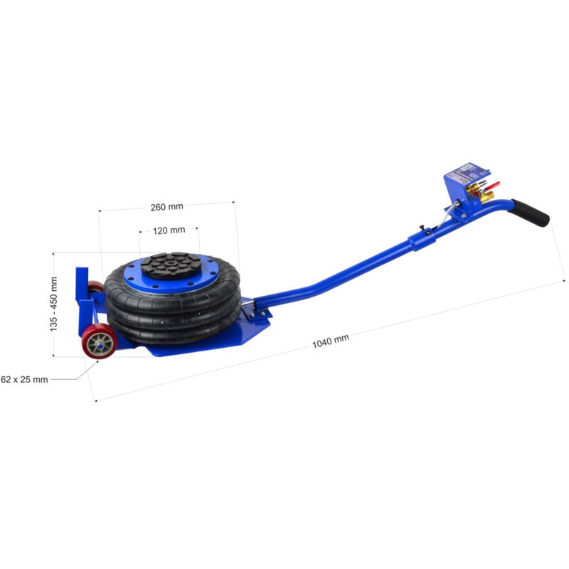 foto del prodotto geko cric ad aria sollevatore cuscino pneumatico 3ton g02062