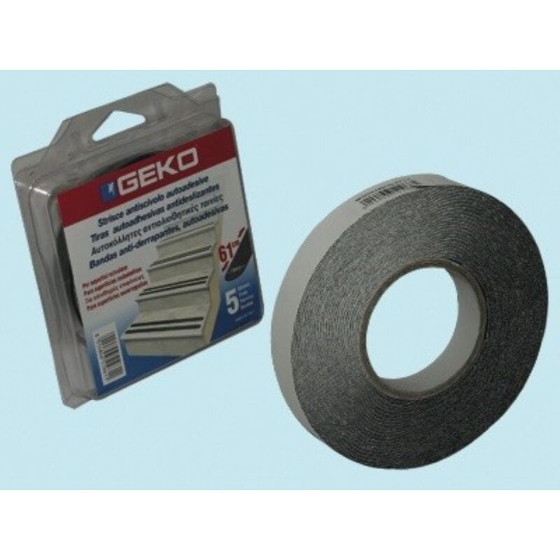 foto del prodotto geko nastro antiscivolo adesivo nero pezzi 5 mm 19x610 fraschetti