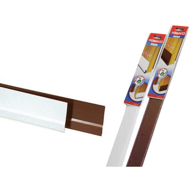 foto del prodotto geko parafreddo adesivo in pvc flessibile con feltro per porte cm.100, colore marrone