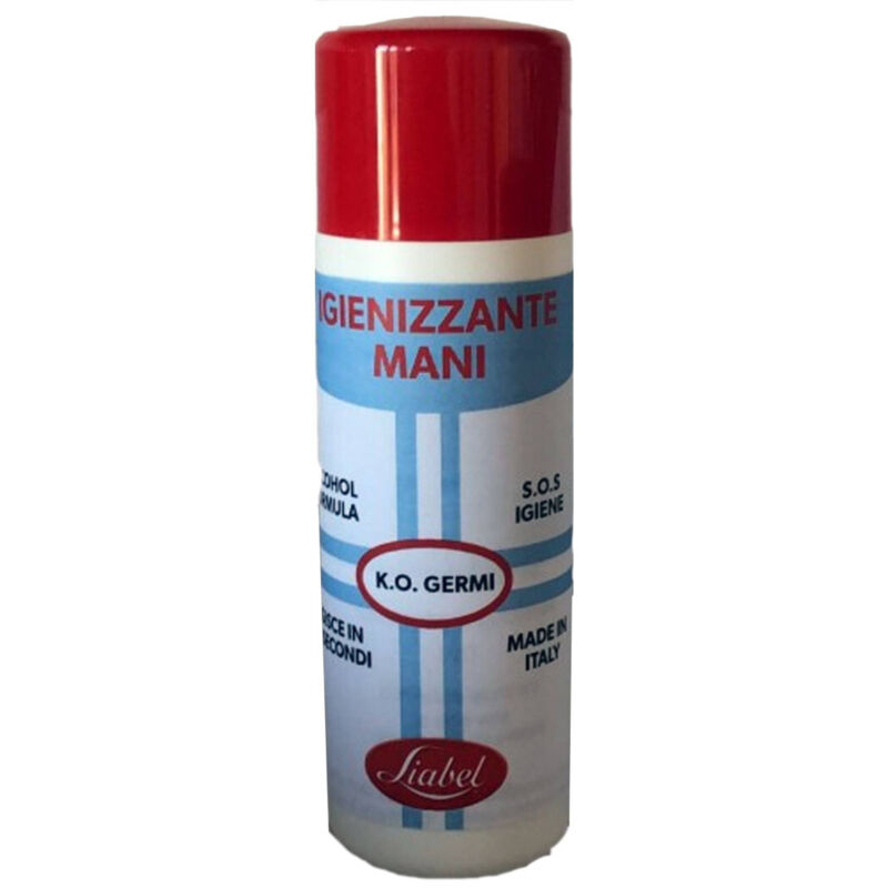 foto del prodotto gel igienizzante mani liquido da 120 ml elimina germi e batteri disinfettante trade shop traesio