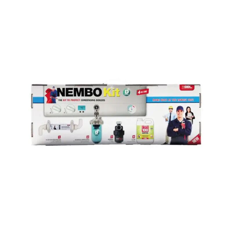 foto del prodotto gel salvacaldaia 4 in 1 modello nembo kit d defangatore dosatore inibitore neutralizzatore