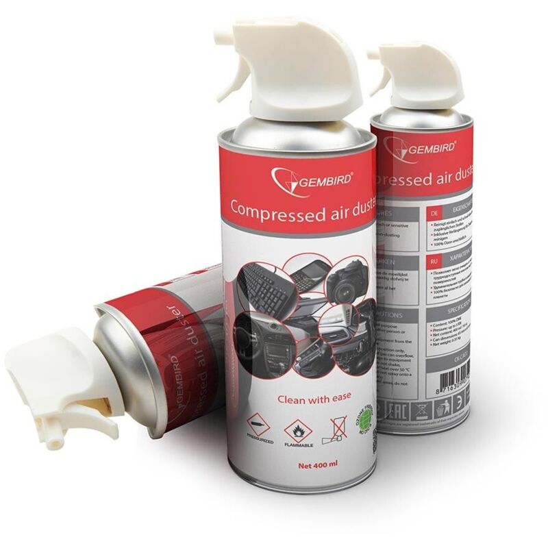 foto del prodotto gembird aria compressa 400ml - pulizia computer ed elettronica