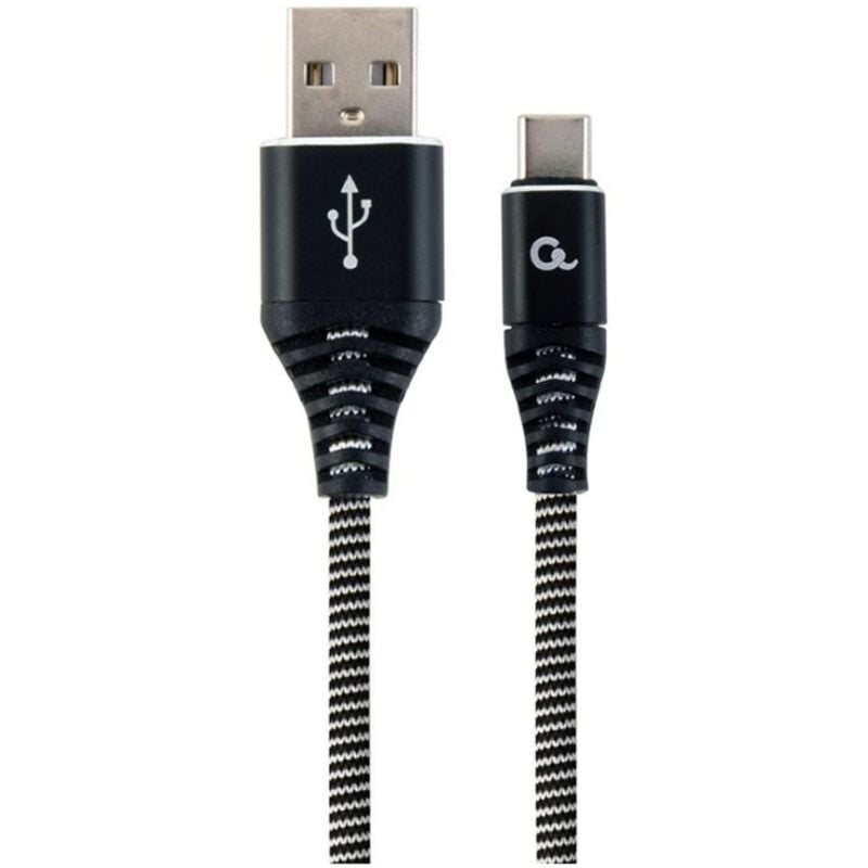 foto del prodotto gembird cavo dati e ricarica cc usb2b amcm 1m bw usb type c 1m nero bianco