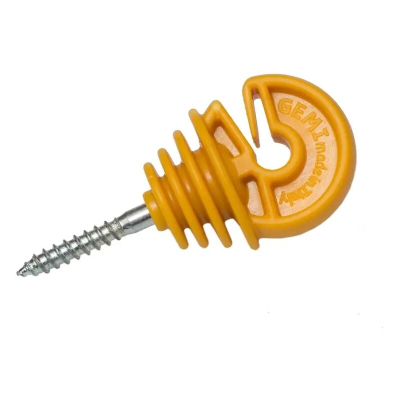 foto del prodotto gemi elettronica isolatori per pali in legno 100 pz per recinto elettrico recinti elettrici recinzioni elettriche recinzioni elettrificate per