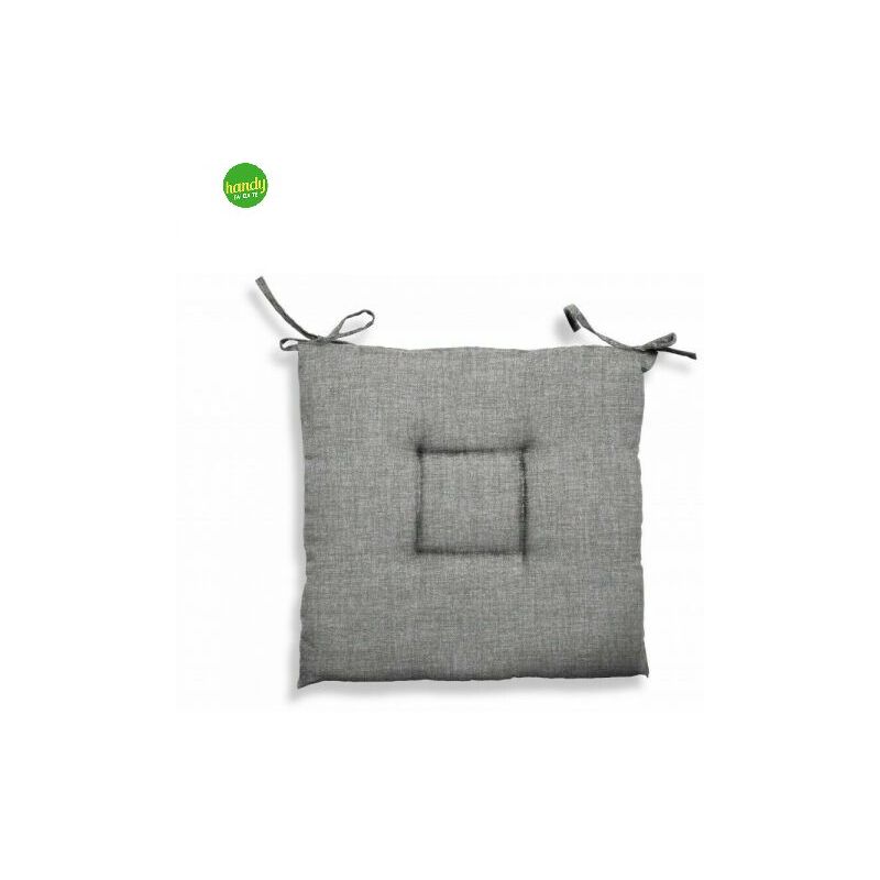 foto del prodotto gemitex cuscino sedia creta in poliestere e cotone colore grigio