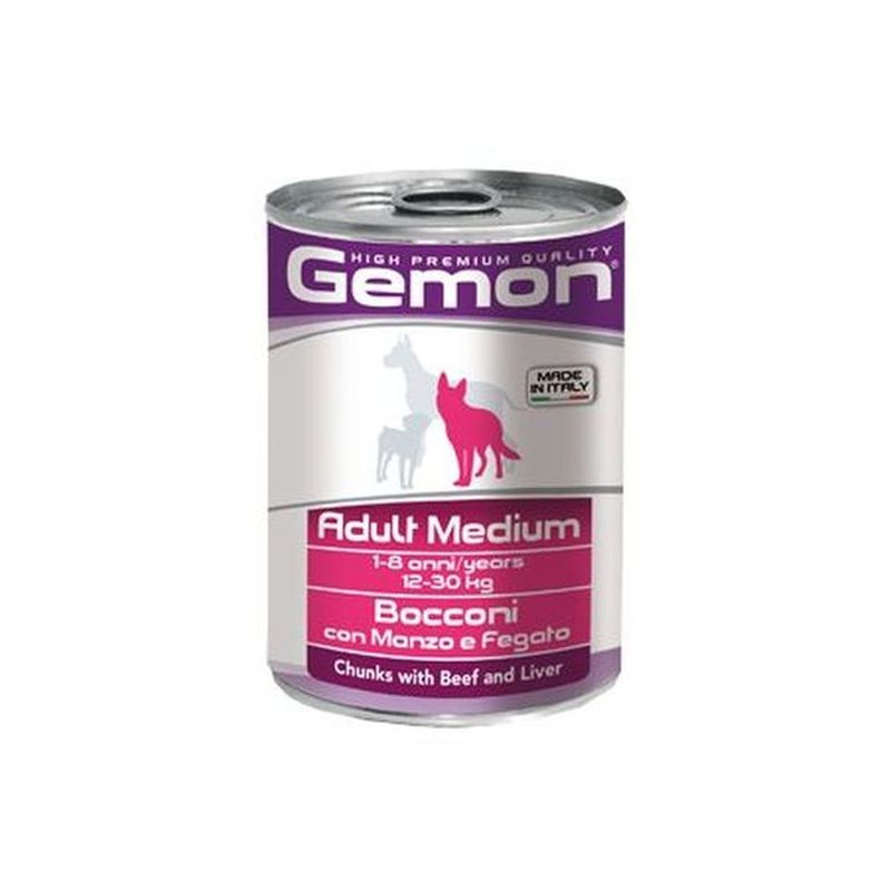 foto del prodotto gemon cane bocconi medium manzo e fegato 415gr