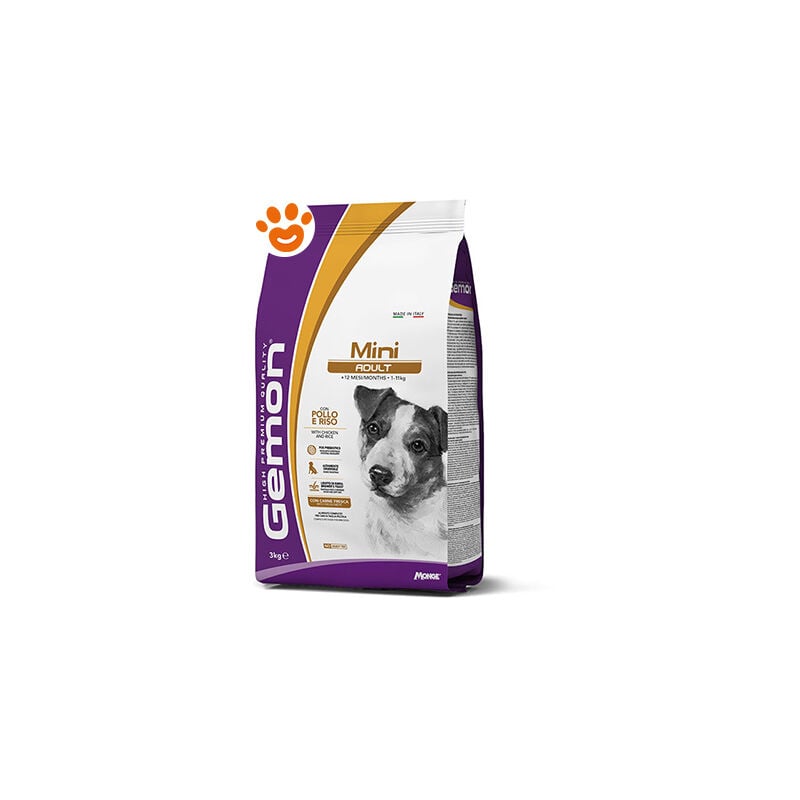 foto del prodotto gemon monge dog adult mini con pollo e riso monge dog adult mini con pollo e riso sacco da 3 kg