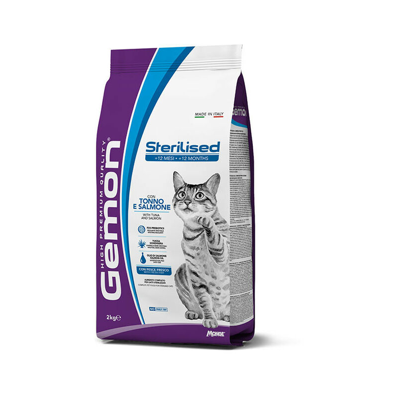 foto del prodotto gemon per gatti sterilizzati con tonno e salmone da 7 kg