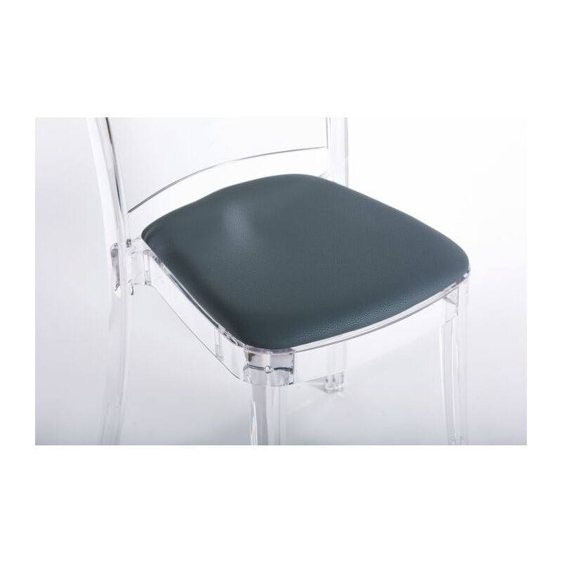 foto del prodotto general brand cuscino ecopelle nabuk per sedia lucienne colore cuscino antracite