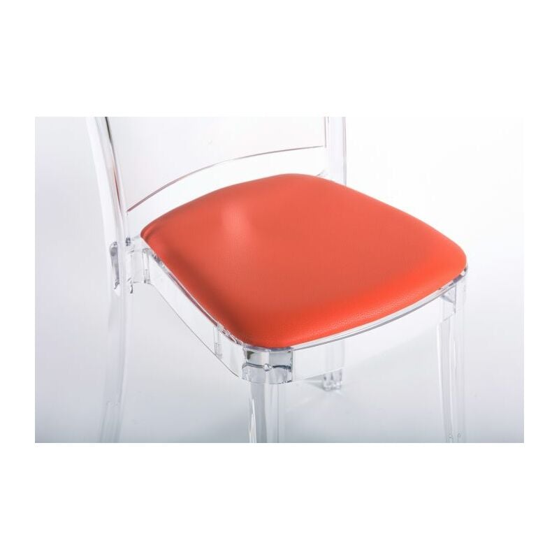 foto del prodotto general brand cuscino ecopelle nabuk per sedia lucienne colore cuscino rosso mattone