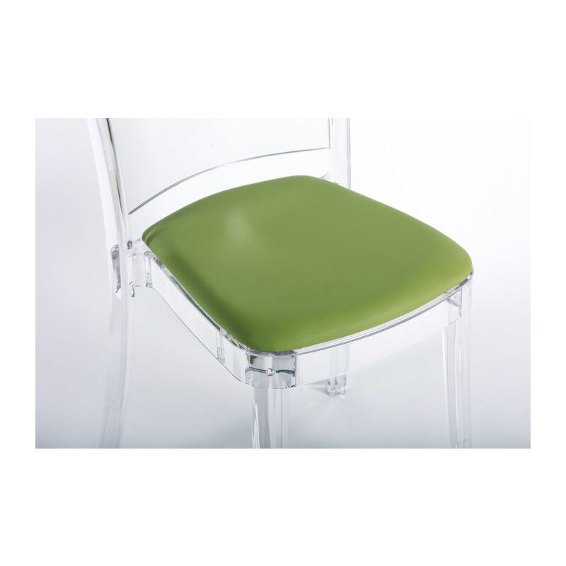 foto del prodotto general brand cuscino ecopelle nabuk per sedia lucienne colore cuscino verde muschio