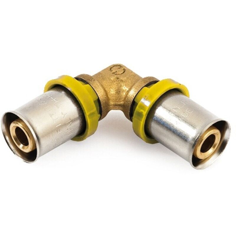 foto del prodotto general fittings - gomito tubo multistrato a pressare intermedio x acqua/gas trident gf 20x20 curva