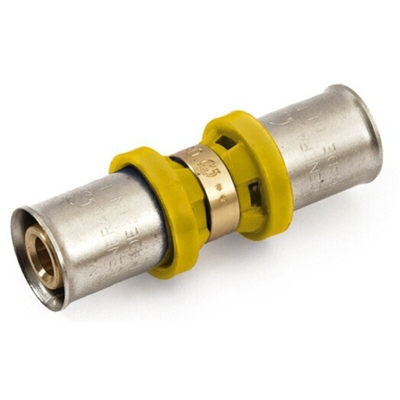 foto del prodotto general fittings niples raccordo dritto tubo multistrato a pressare x acqua gas trident gf 20x20