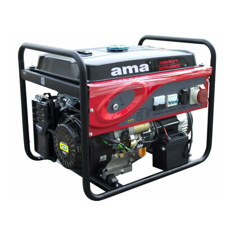 foto del prodotto generatore a benzina ama trifase con avr da 420cc 6,5kw