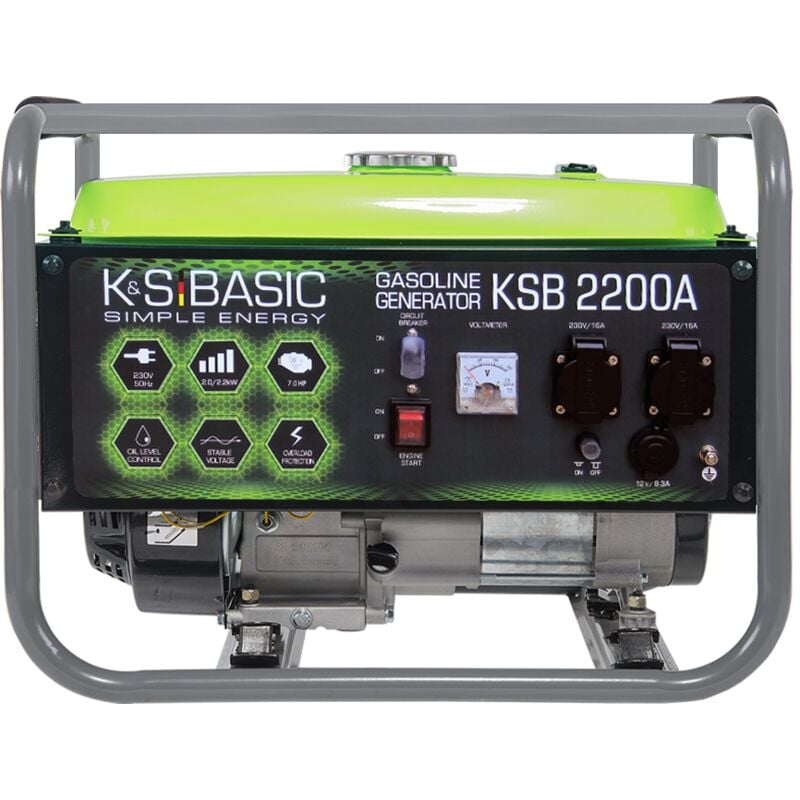 foto del prodotto generatore a benzina k s basic 2200w 7 cv avr porta 12v ksb 2200a