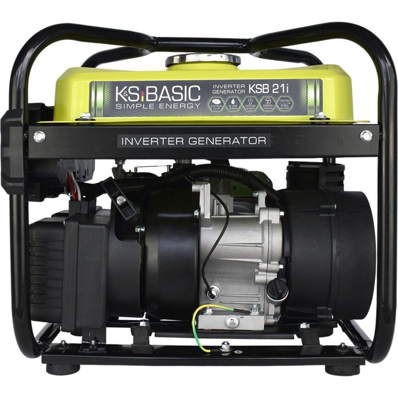 foto del prodotto generatore a benzina k s basic ksb 21i 4 tempi 2,9 cv con regolatore di tensione automatico, protezione basso livello olio, standard euro v, 2000 w,