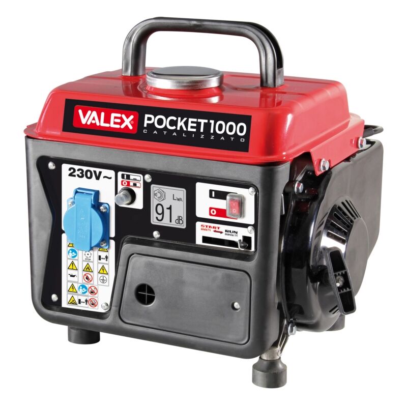 foto del prodotto generatore di corrente a benzina catalizzato valex pocket 1000 2t 63 cc