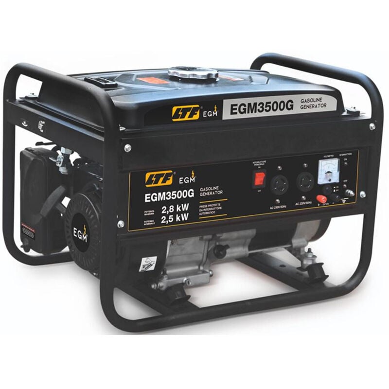 foto del prodotto generatore di corrente a benzina portatile 2.5kw 212cc monofase avv. manuale ltf