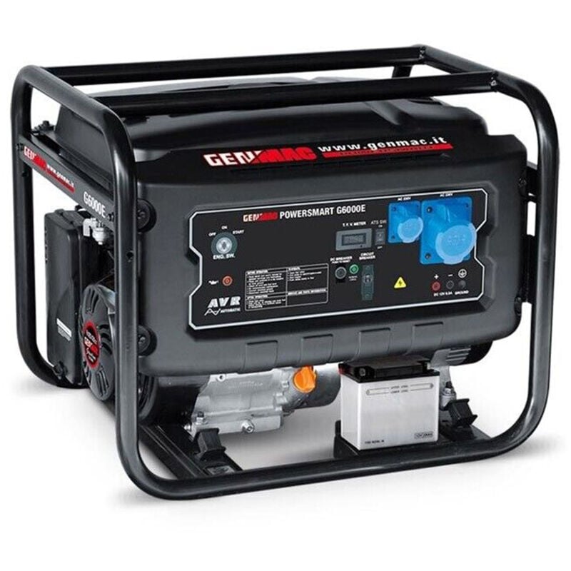 foto del prodotto generatore di corrente gruppo elettrogeno powersmart 6kw g6000e ats genmac