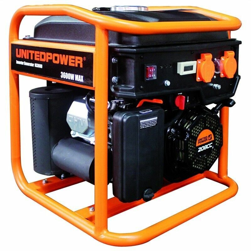 foto del prodotto generatore di corrente inverter 3 kw benzina 4 tempi united power jtm ig3600open