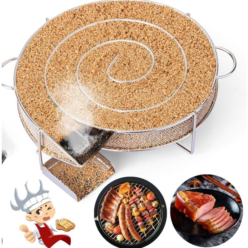 foto del prodotto generatore di fumo freddo per affumicatore, carne, pesce, pulizia, barbecue